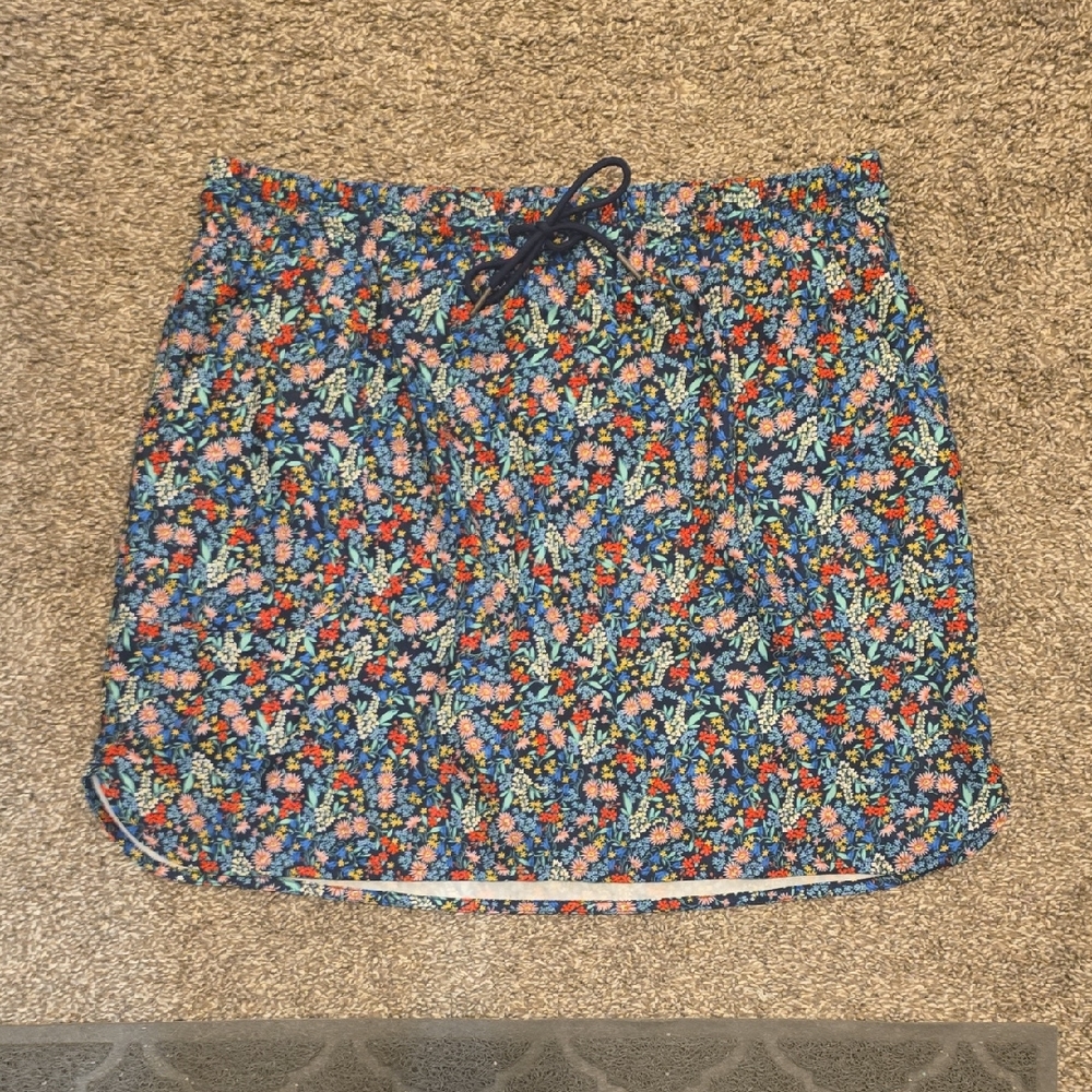 St. John's Bay Multicolor Floral Mini Skirt